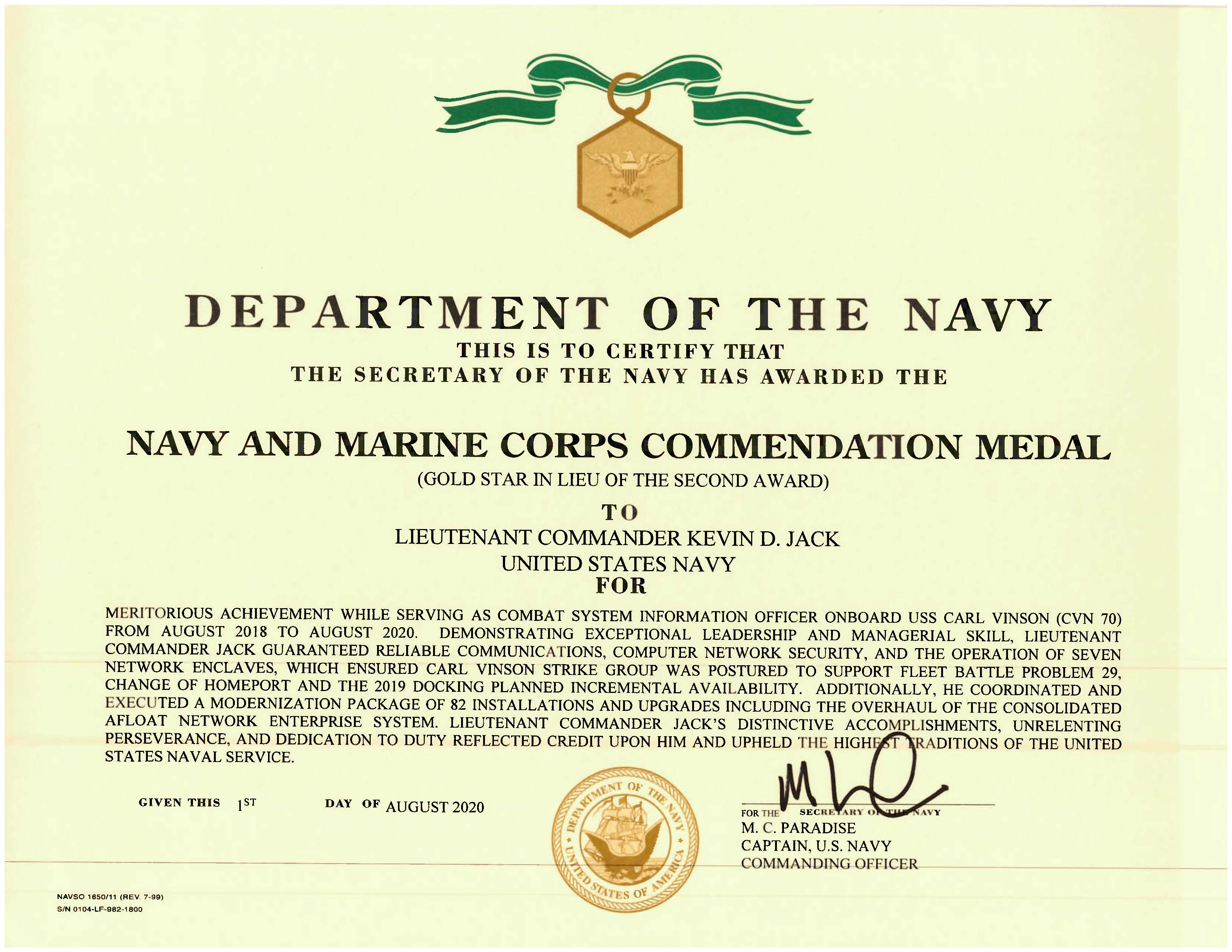 Navy Commendation Medal