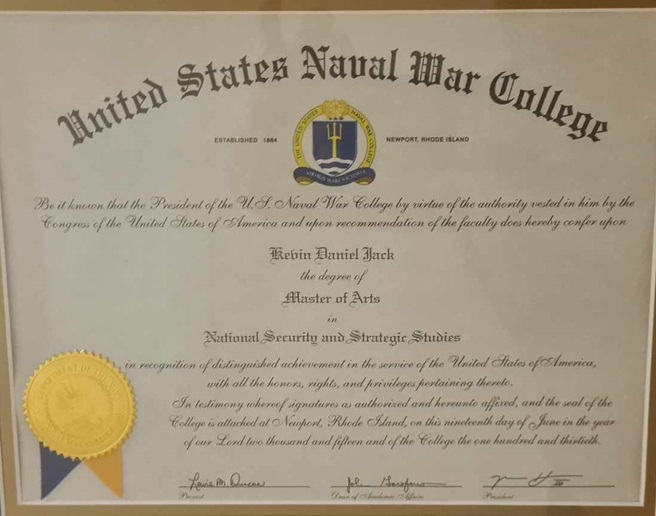 Master of Arts in National Security and Strategic Studies